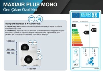 DemirDöküm MaxiAir Plus Mono Isı Pompası 12 kW