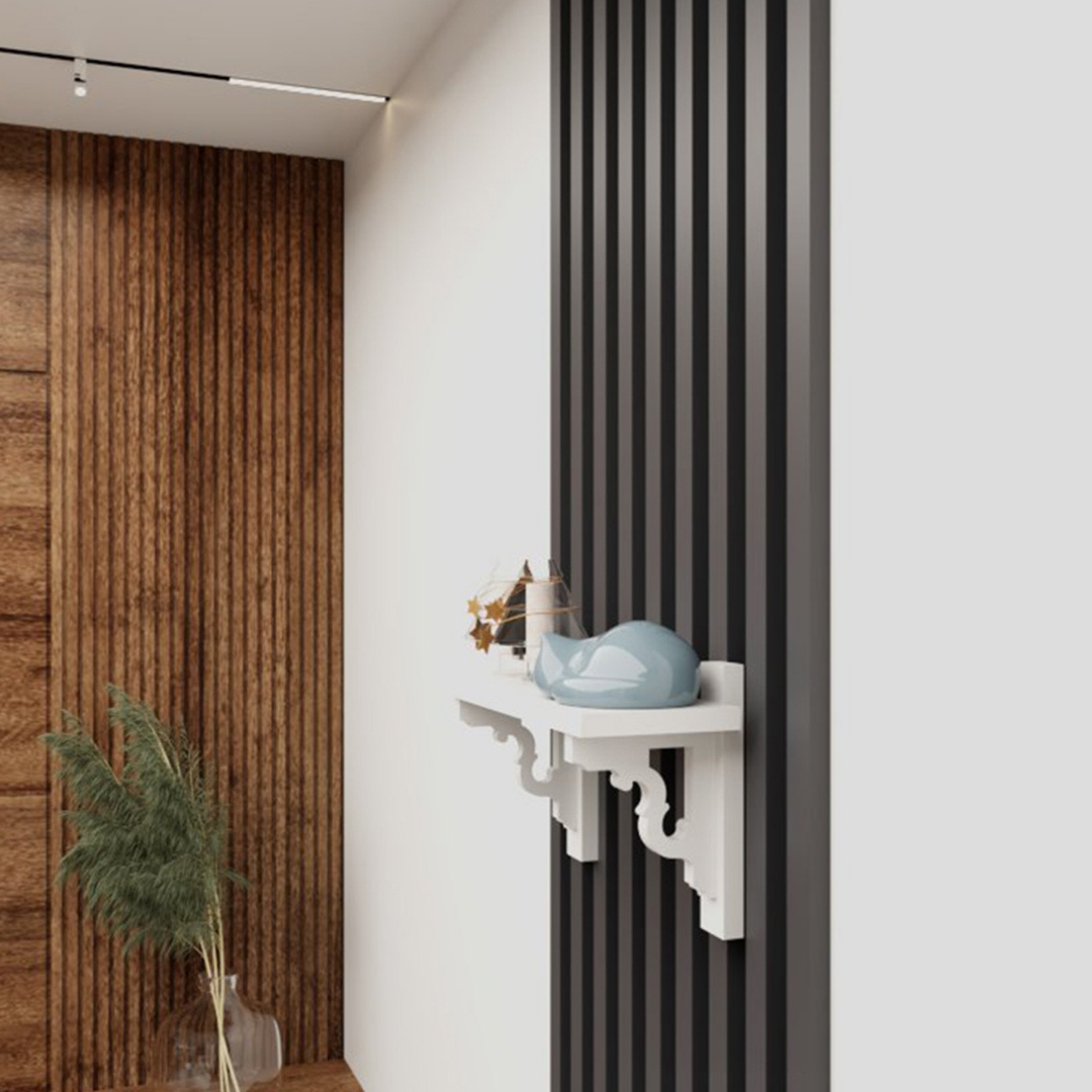 Dekoratif Duvar Rafı