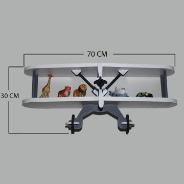 Çocuk Odası Dekoratif Uçak Raf