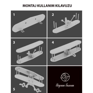 Çocuk Odası Dekoratif Uçak Raf